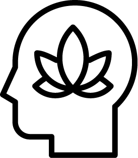 A simple black line drawing of a can pull tab, shown at an angle.