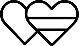 A simple black line drawing of a can pull tab, shown at an angle.